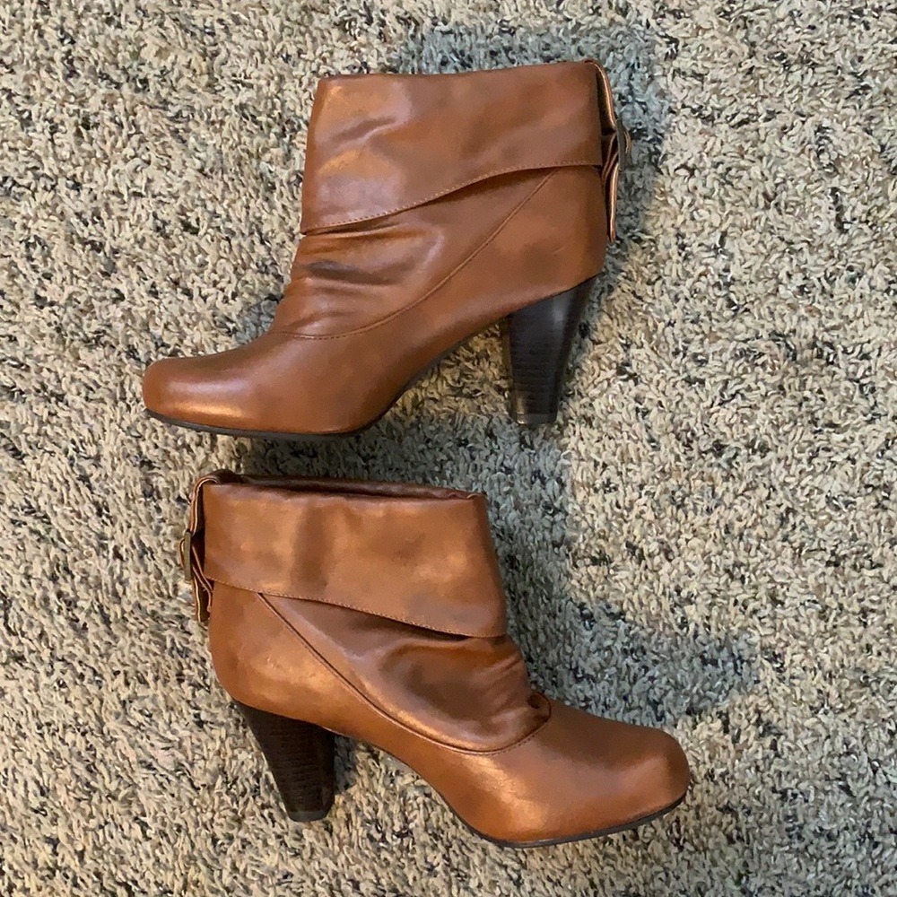 madden girl camel brown boots 7.5